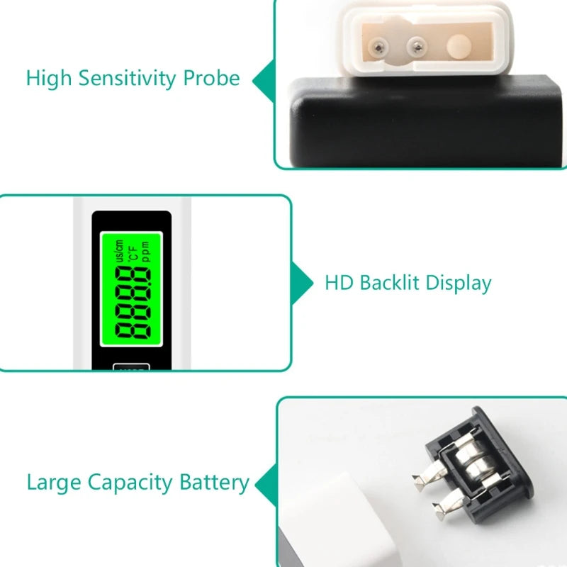 All-New 4 in 1 Tds Meter Digital Water Tester