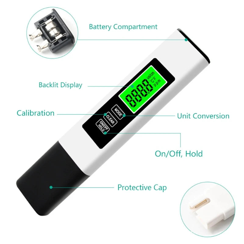All-New 4 in 1 Tds Meter Digital Water Tester