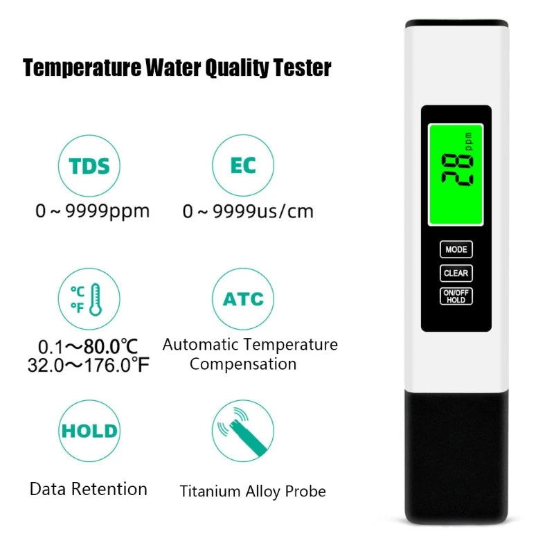 All-New 4 in 1 Tds Meter Digital Water Tester