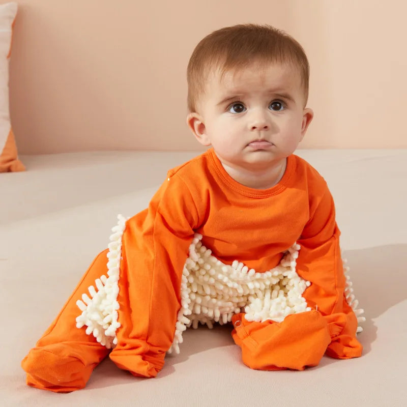 Mopster Baby Crawling Mopping Romper