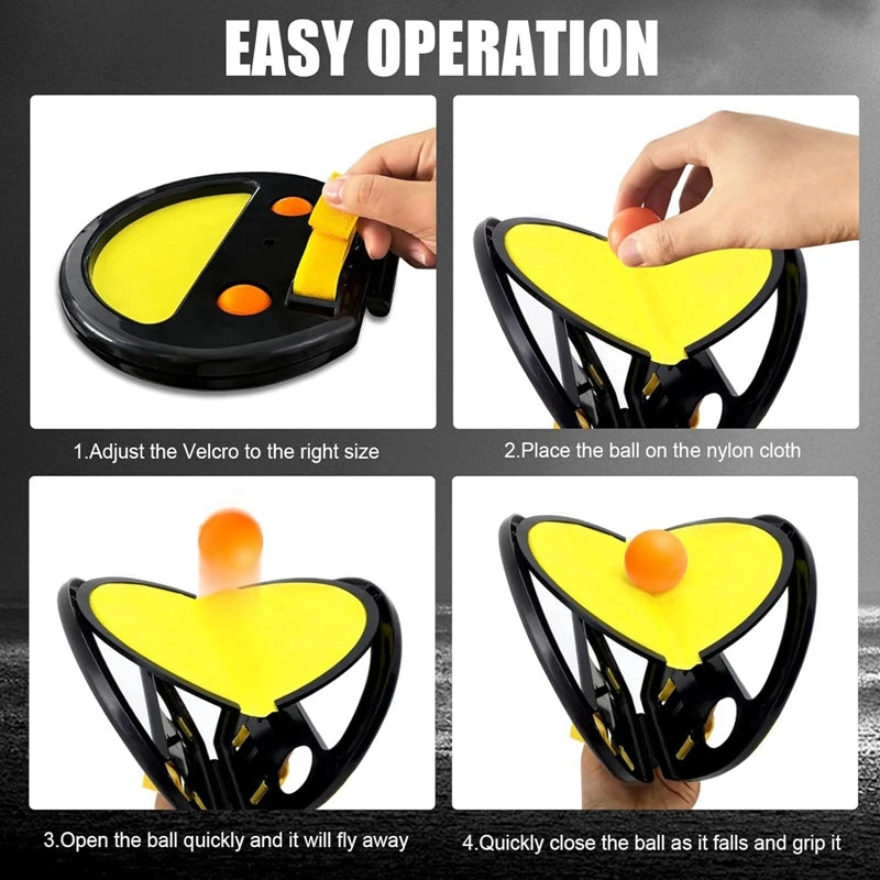 Hand-held ball rack