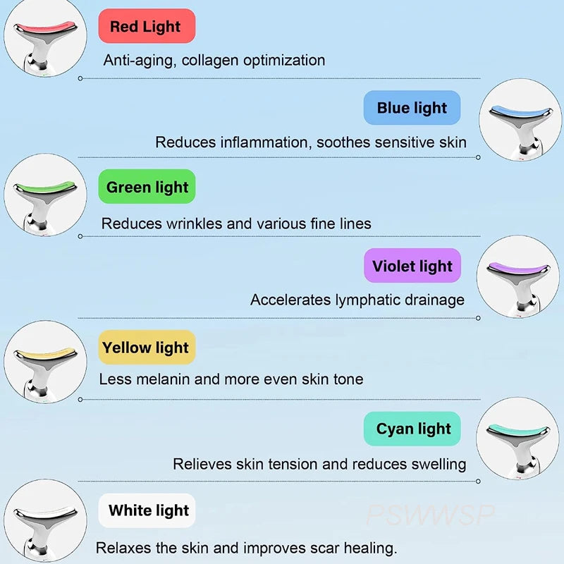 7 colors EMS red light therapy.