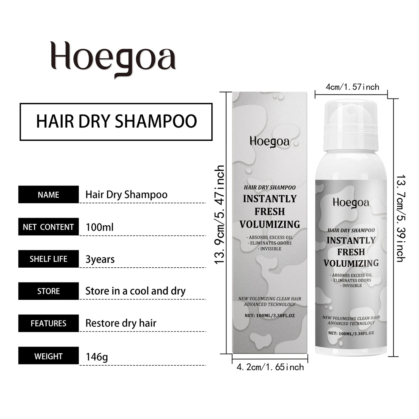 Instant Fresh Volumizing Hair Dry Shampoo