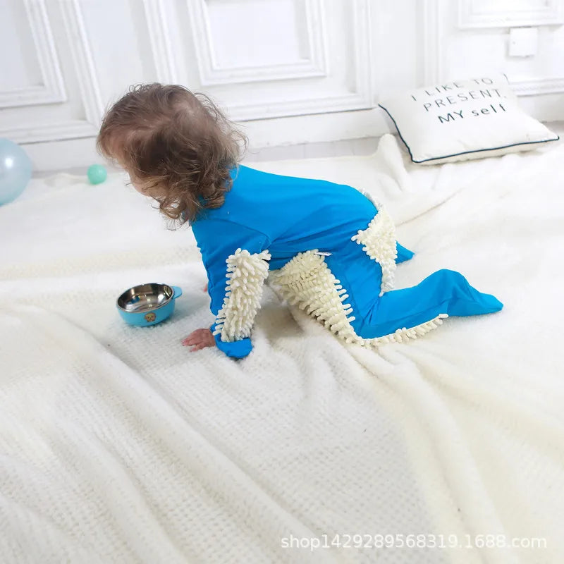 Mopster Baby Crawling Mopping Romper