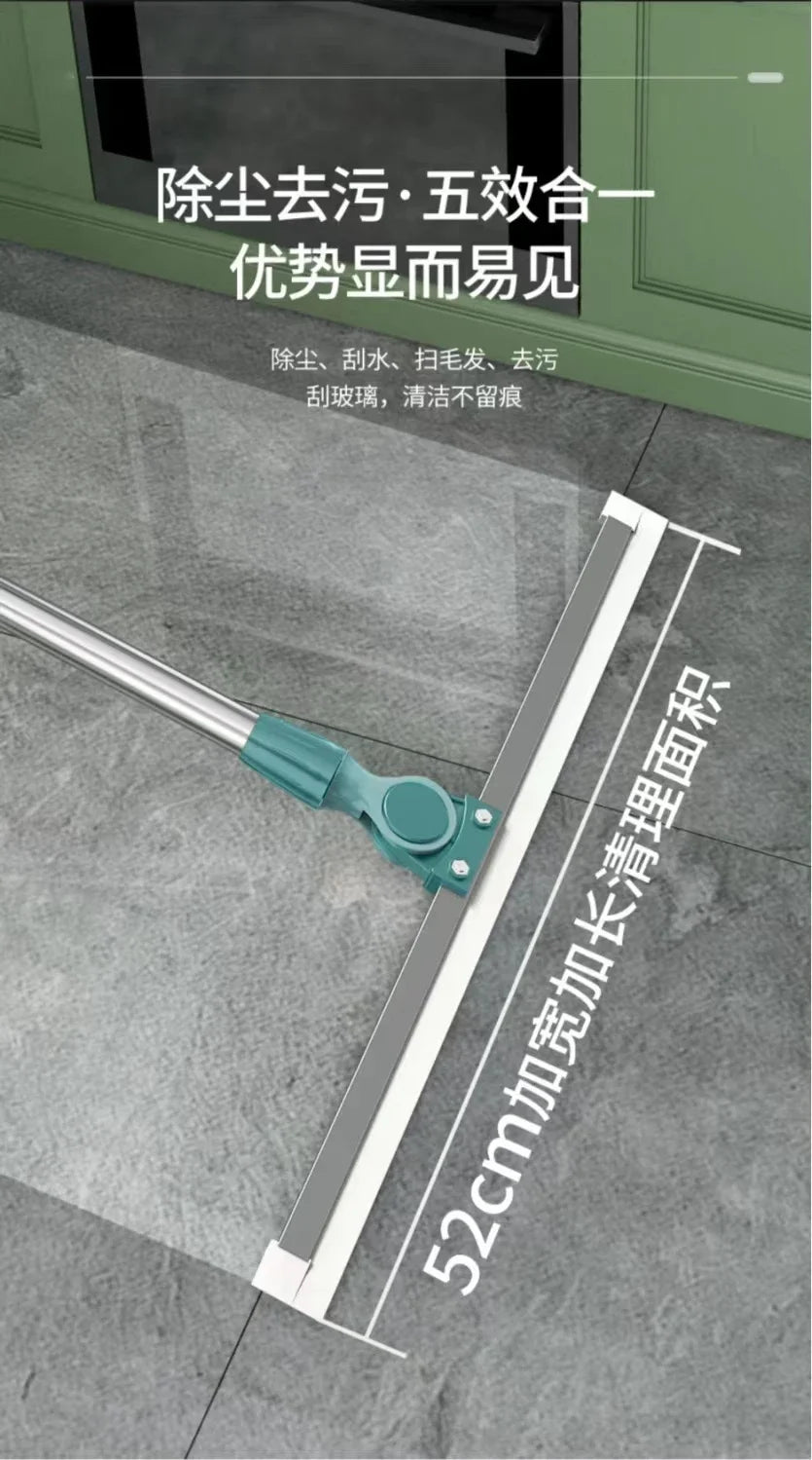 Toilet Bathroom Sweeping Silicone Artifact Ground Scraping Floor Cleaning Household Mop Toilet Wiper Magic Broom