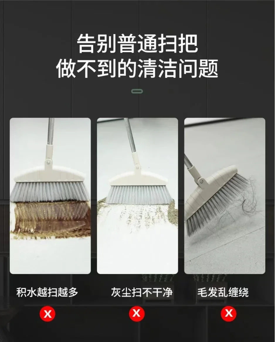 Toilet Bathroom Sweeping Silicone Artifact Ground Scraping Floor Cleaning Household Mop Toilet Wiper Magic Broom