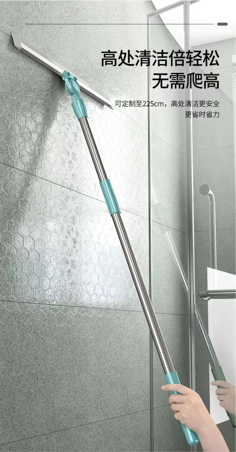 Toilet Bathroom Sweeping Silicone Artifact Ground Scraping Floor Cleaning Household Mop Toilet Wiper Magic Broom