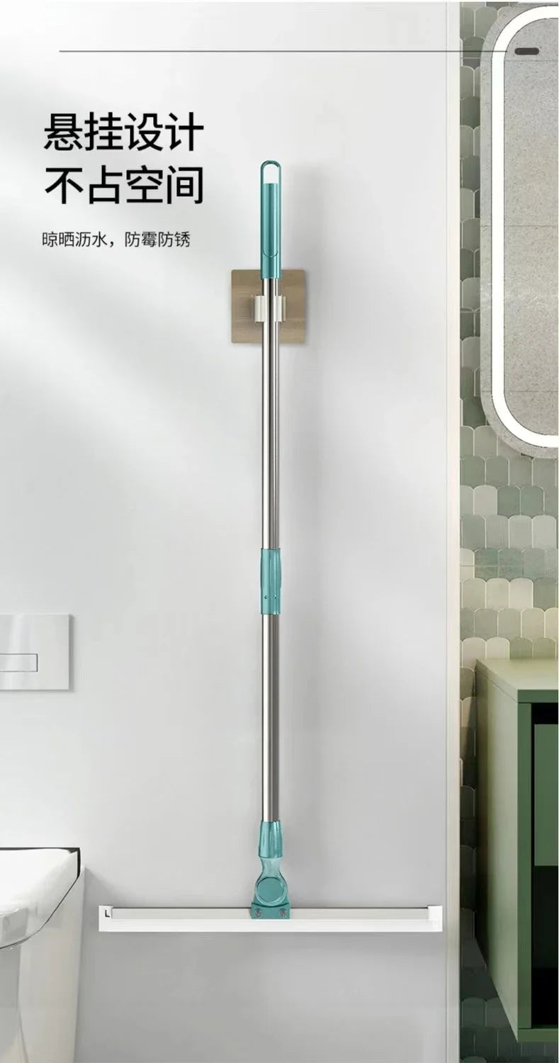 Toilet Bathroom Sweeping Silicone Artifact Ground Scraping Floor Cleaning Household Mop Toilet Wiper Magic Broom
