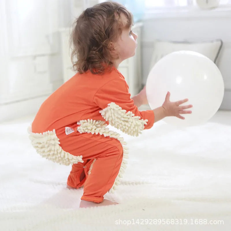 Mopster Baby Crawling Mopping Romper