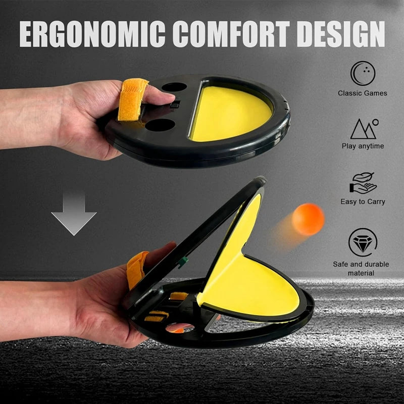 Hand-held ball rack