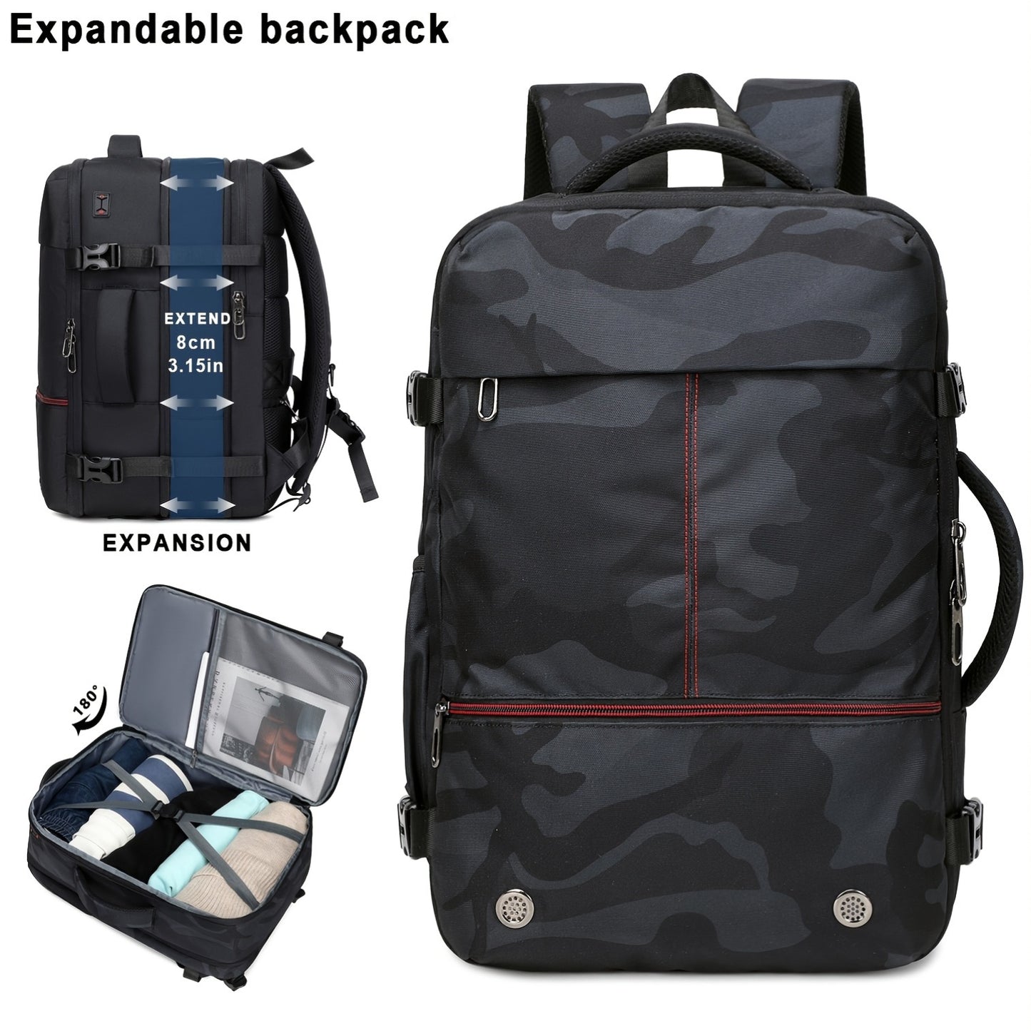 Expandable Vacuum Compression Backpack