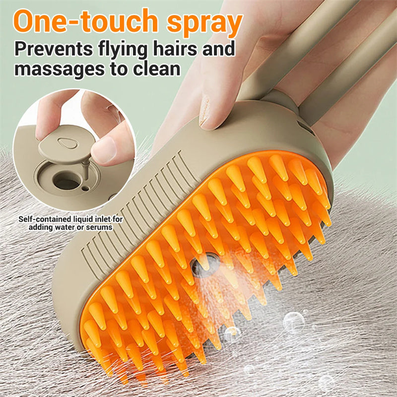 3 in 1  Steamy Pet Brush