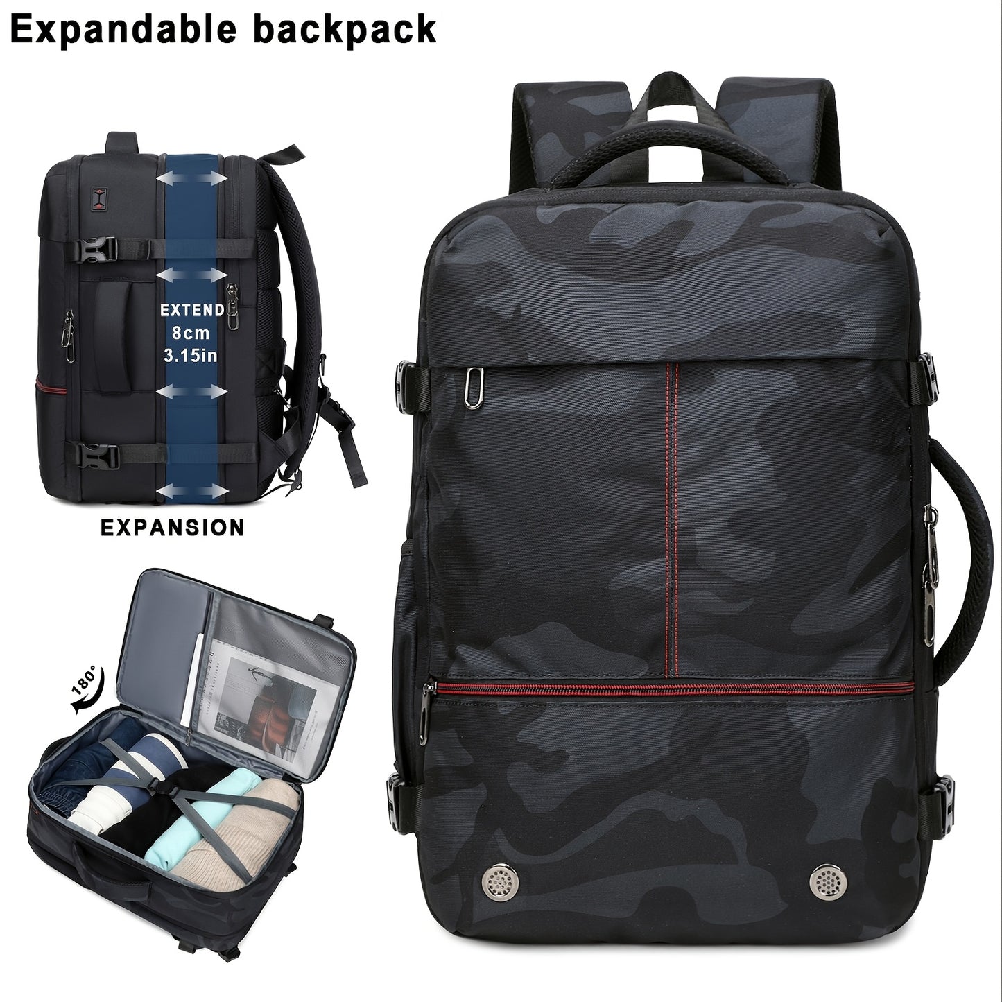 Expandable Vacuum Compression Backpack