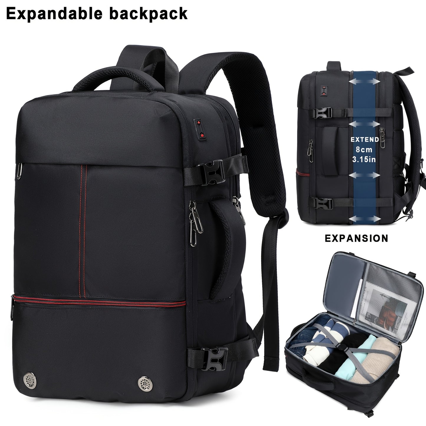 Expandable Vacuum Compression Backpack