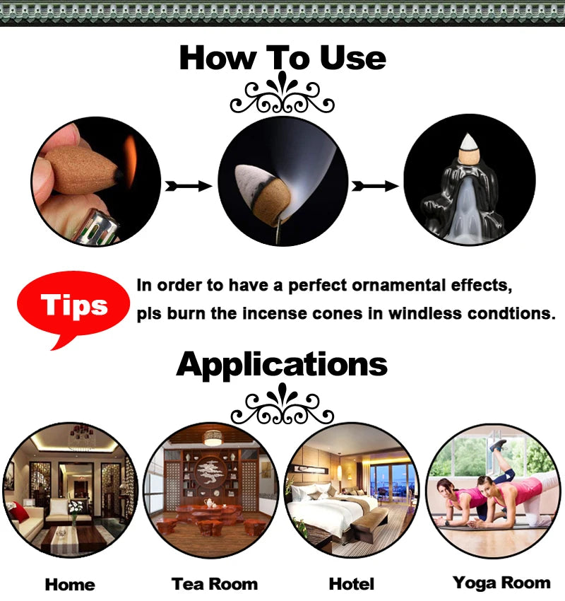 Backflow Stick Incense Burner