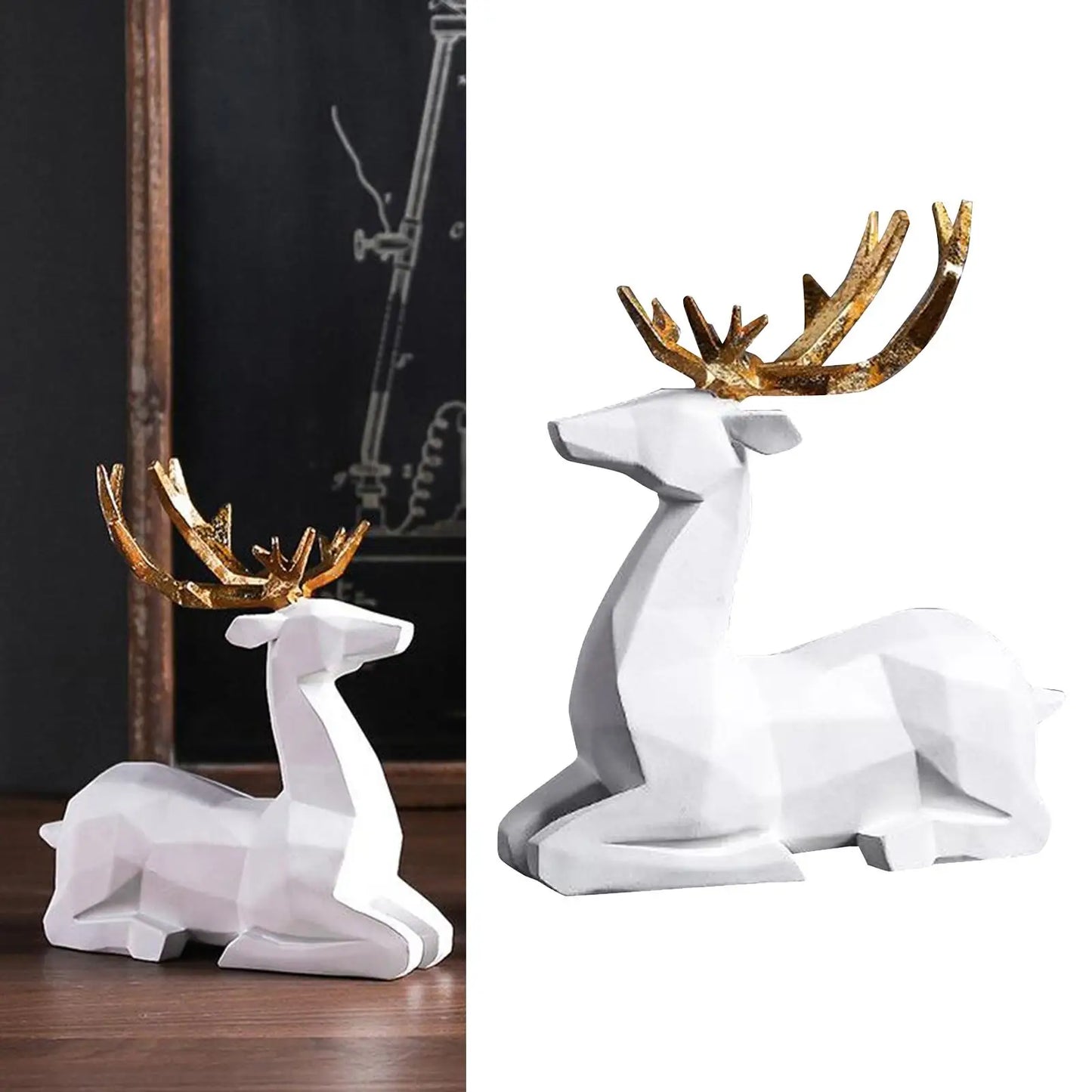 Elk Decor Statue Sculpture
