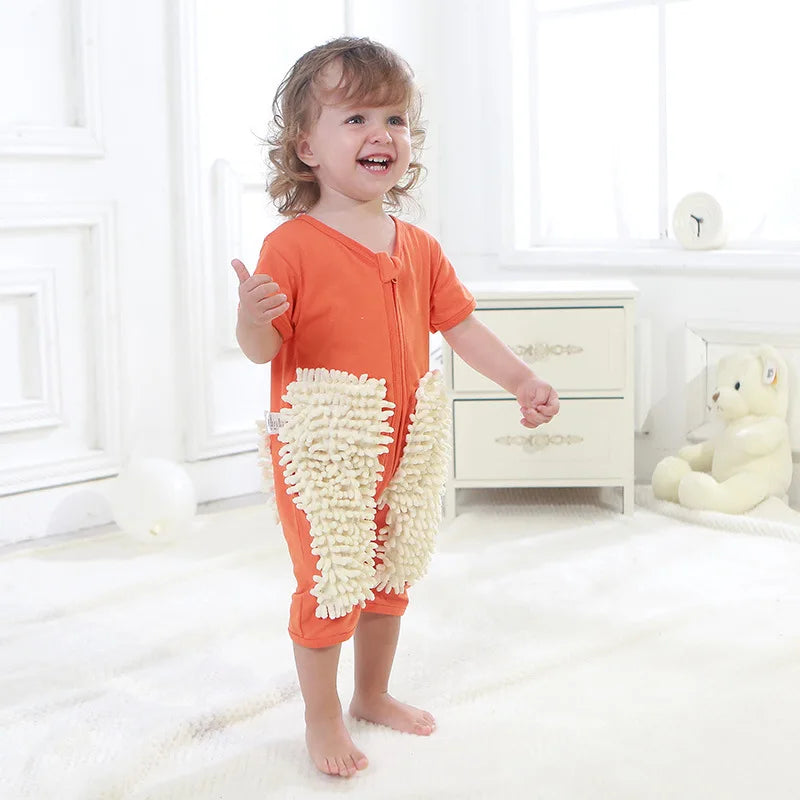 Mopster Baby Crawling Mopping Romper