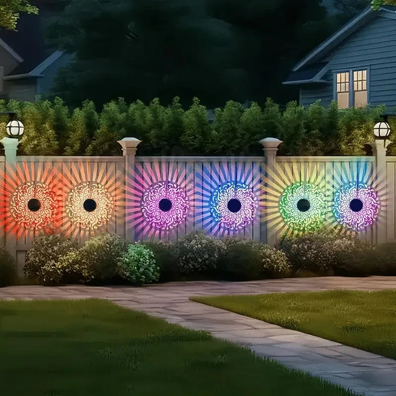 Seven Color Changing Solar Wall Lamp