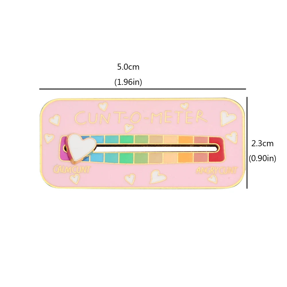 Social Battery Status Brooches