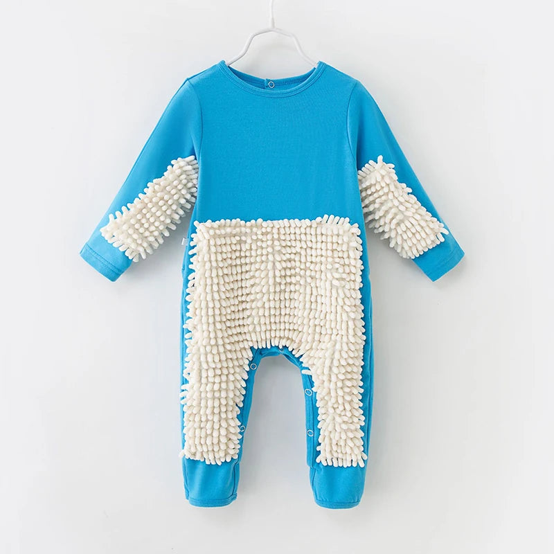 Mopster Baby Crawling Mopping Romper