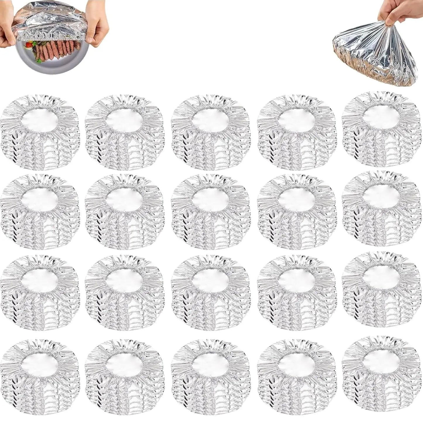 Reusable Aluminum Foil Food Covers