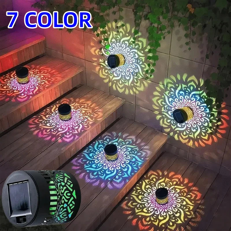Seven Color Changing Solar Wall Lamp