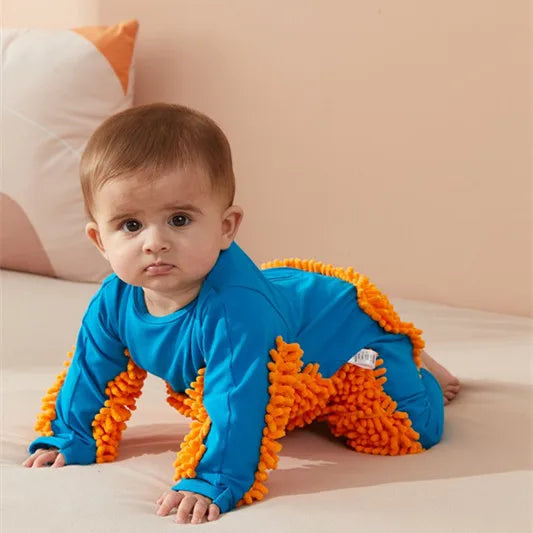 Mopster Baby Crawling Mopping Romper