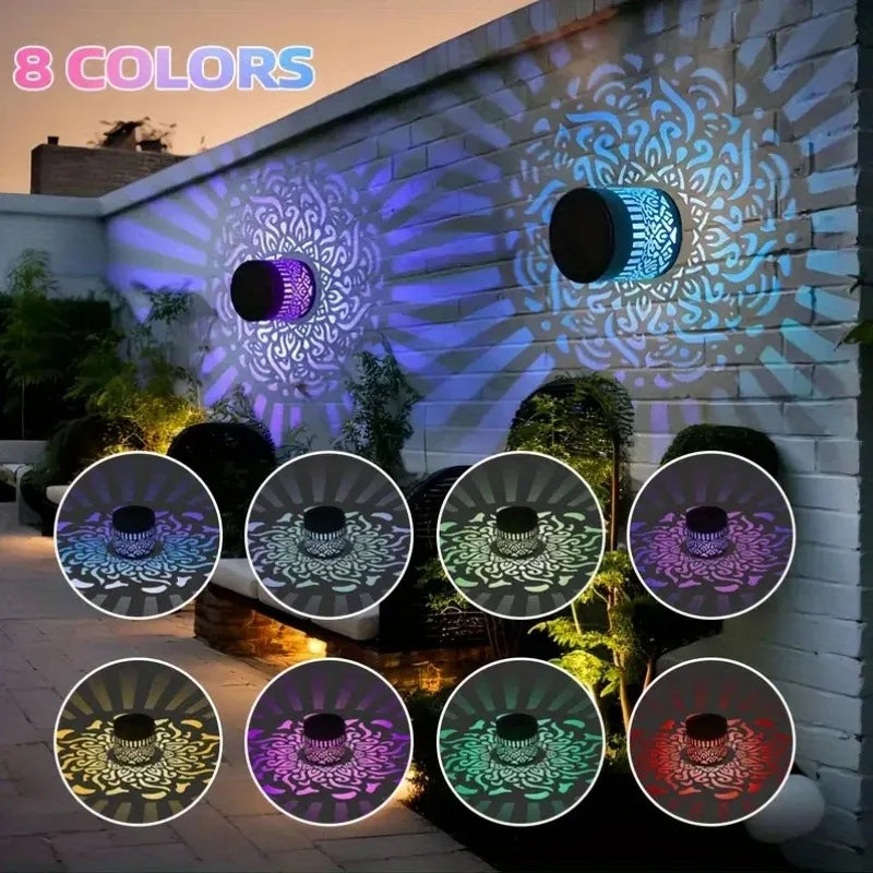 Seven Color Changing Solar Wall Lamp