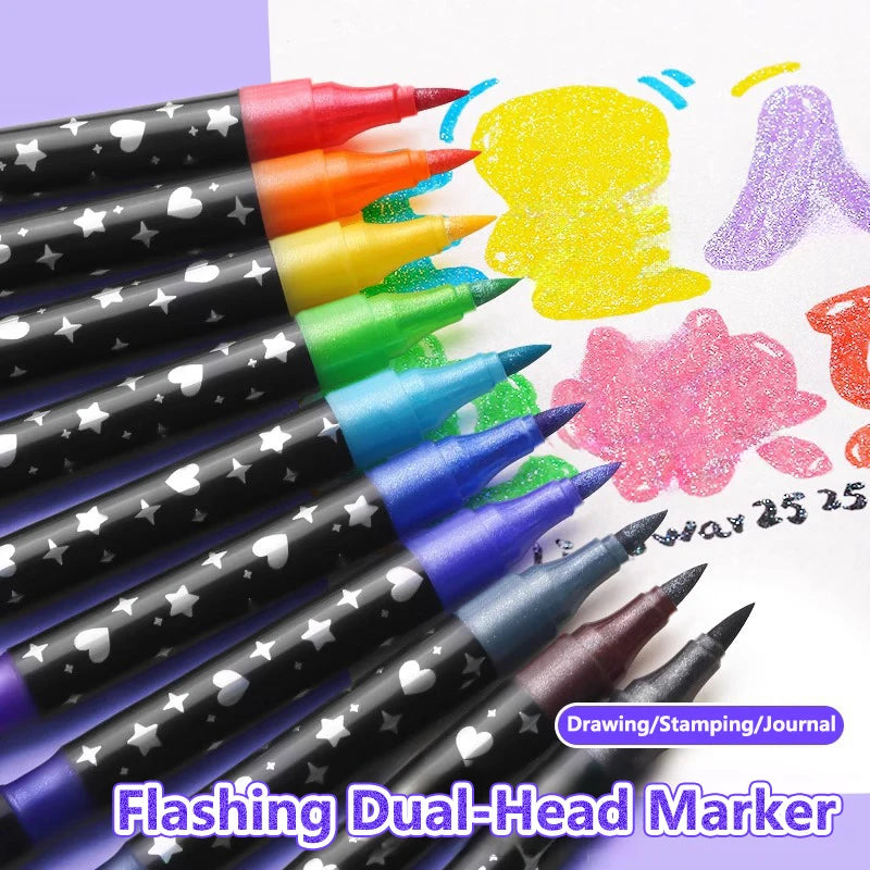 Glitter Outline Paint Markers