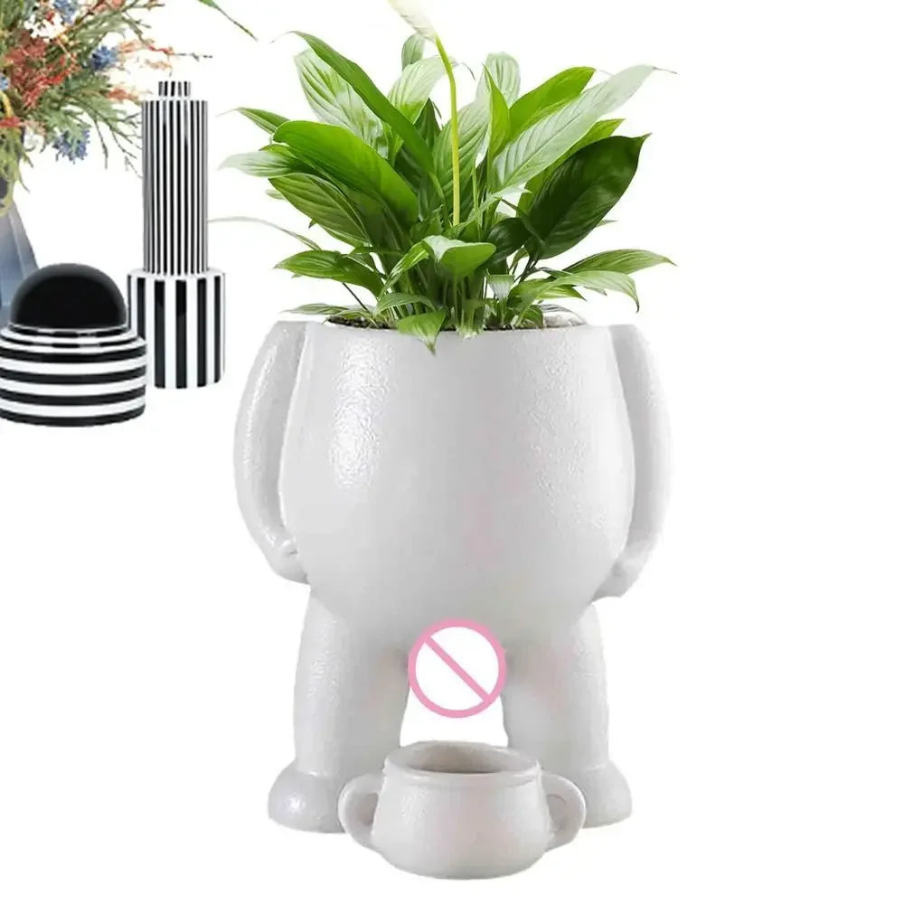 Peeing Plant Pot