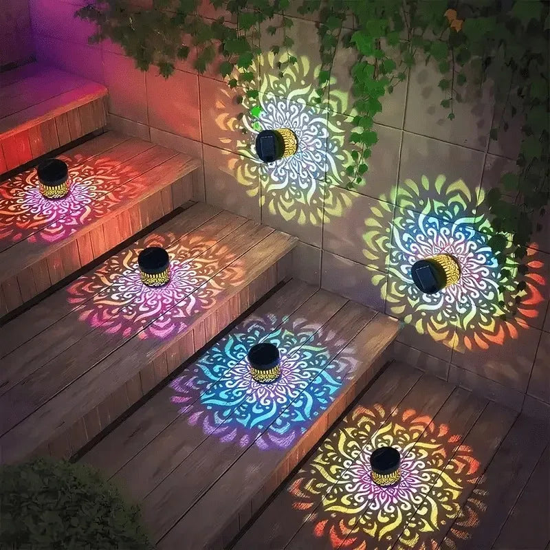 Seven Color Changing Solar Wall Lamp