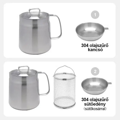 2-in-1 Oil Strainer Pot