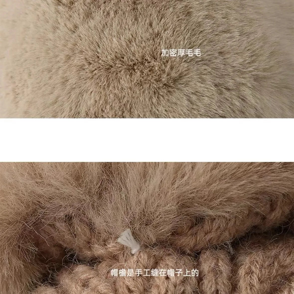 Winter Fleece Thickened Woolen Hat