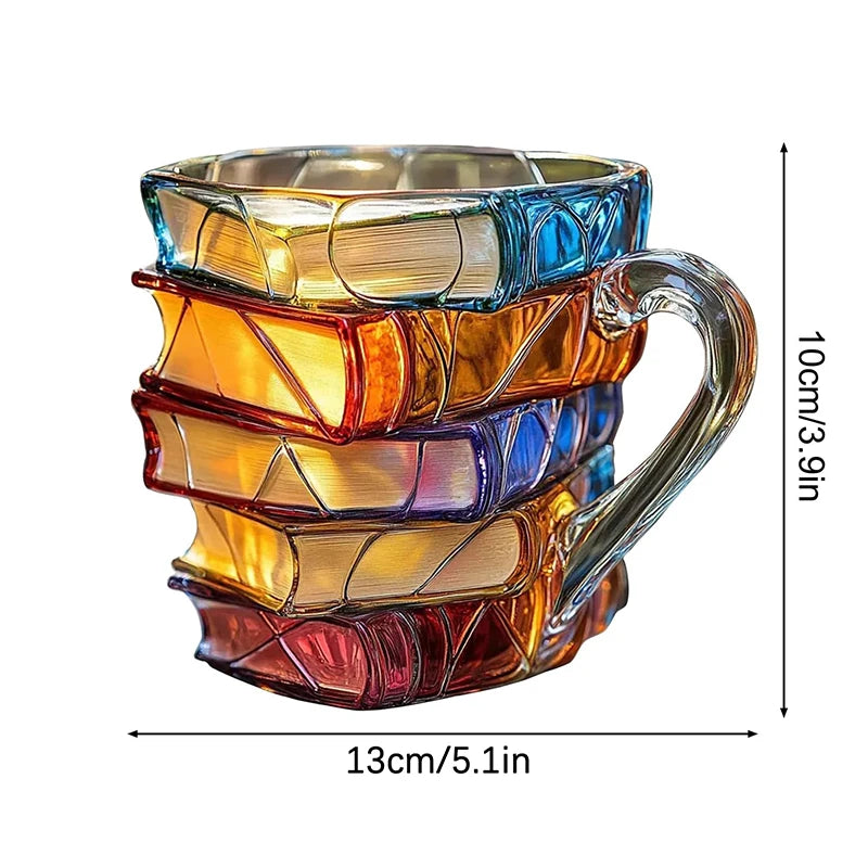 Painted Book Mug