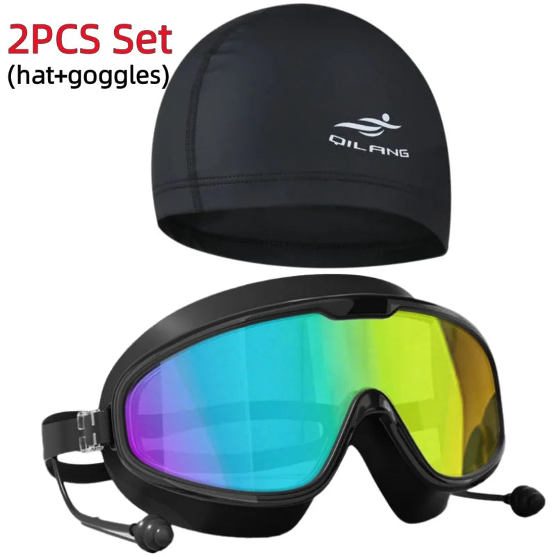 Wide View Anti Fog&UV Swimming Goggles UNISEX