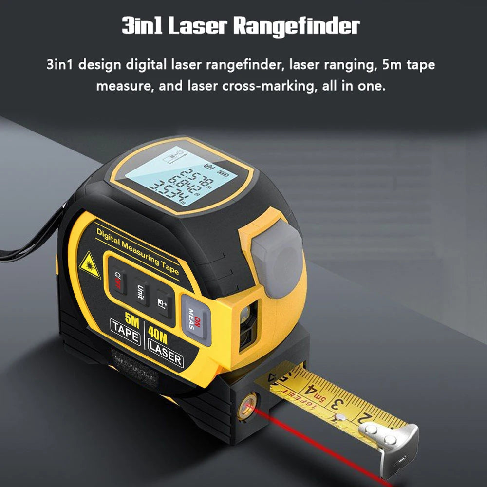 3In1 Laser Tape Measure 40M / 60M