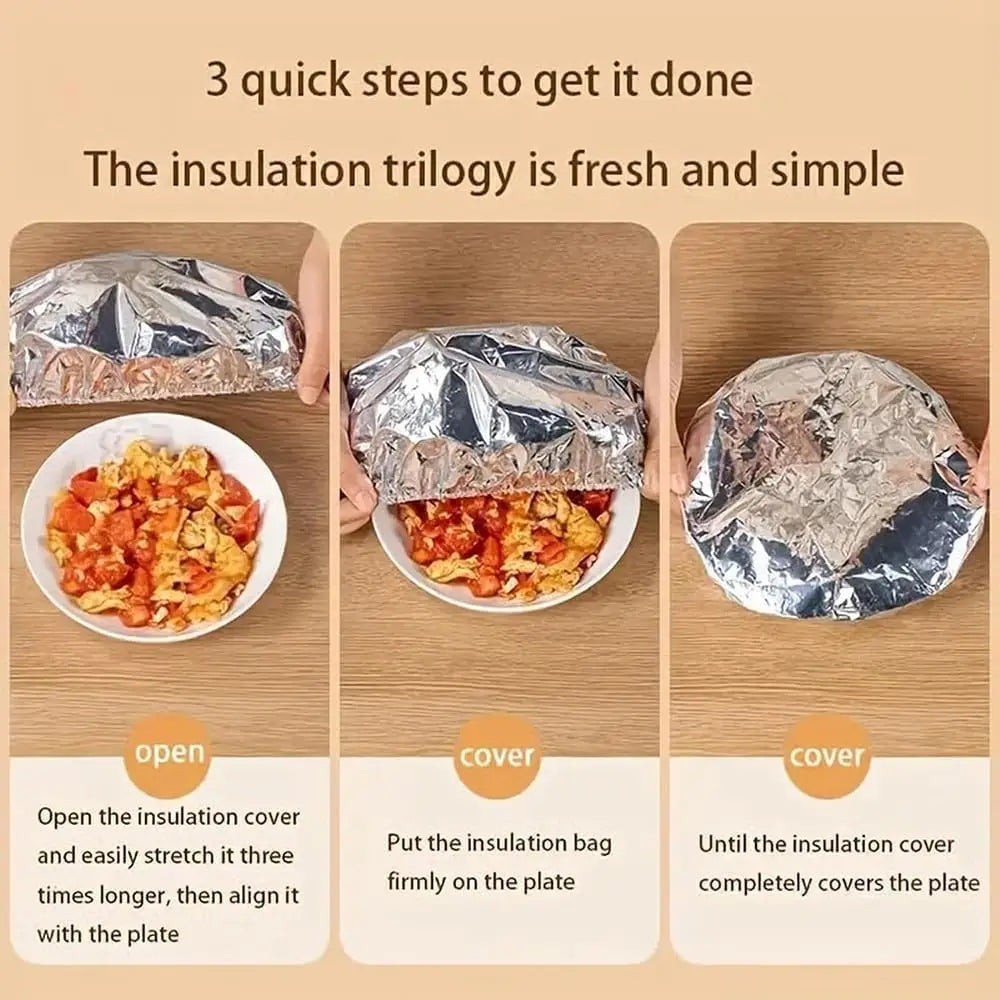 Reusable Aluminum Foil Food Covers
