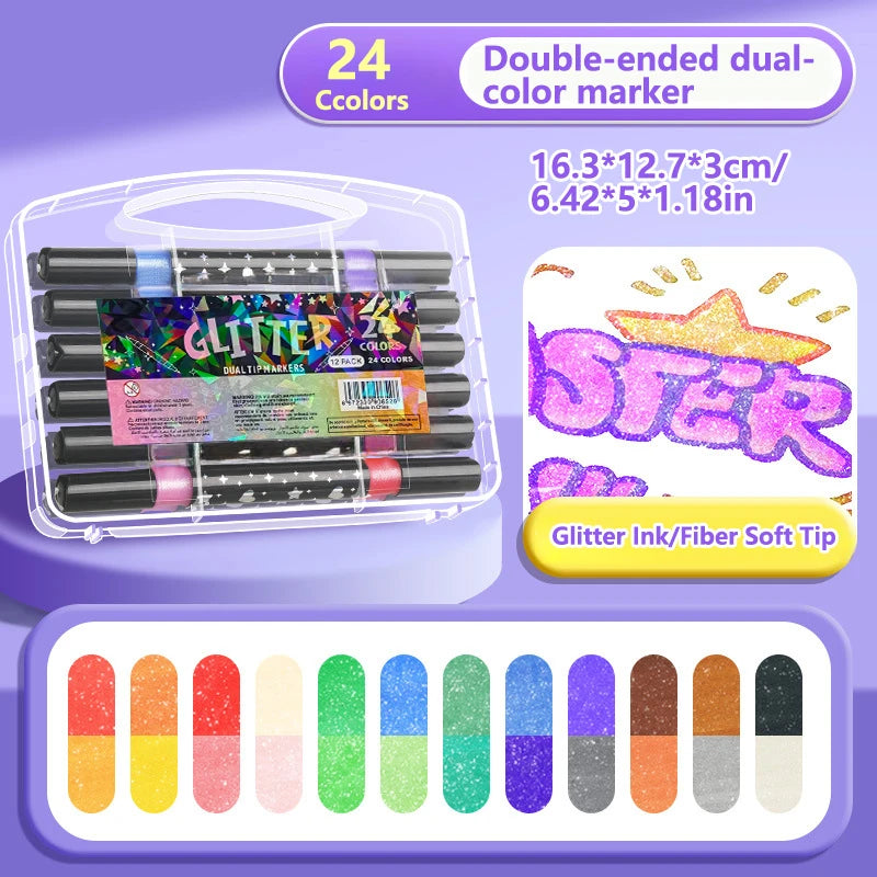 Glitter Outline Paint Markers