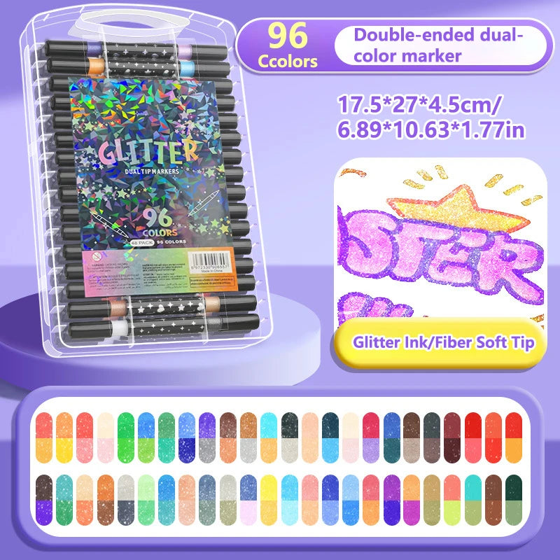 Glitter Outline Paint Markers