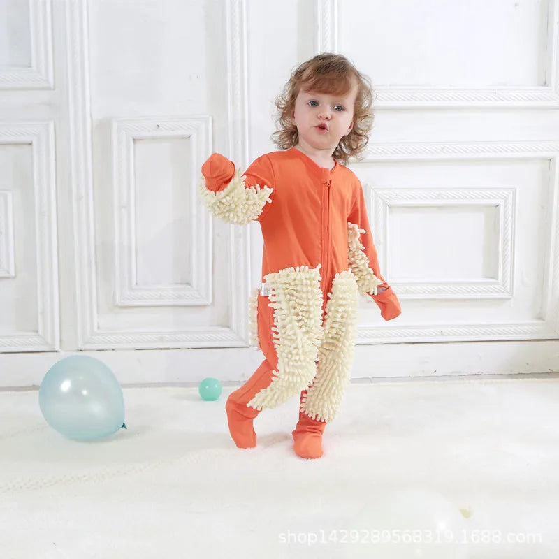 Mopster Baby Crawling Mopping Romper