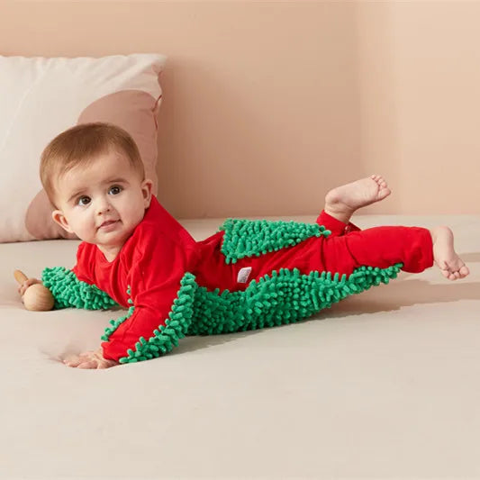 Mopster Baby Crawling Mopping Romper