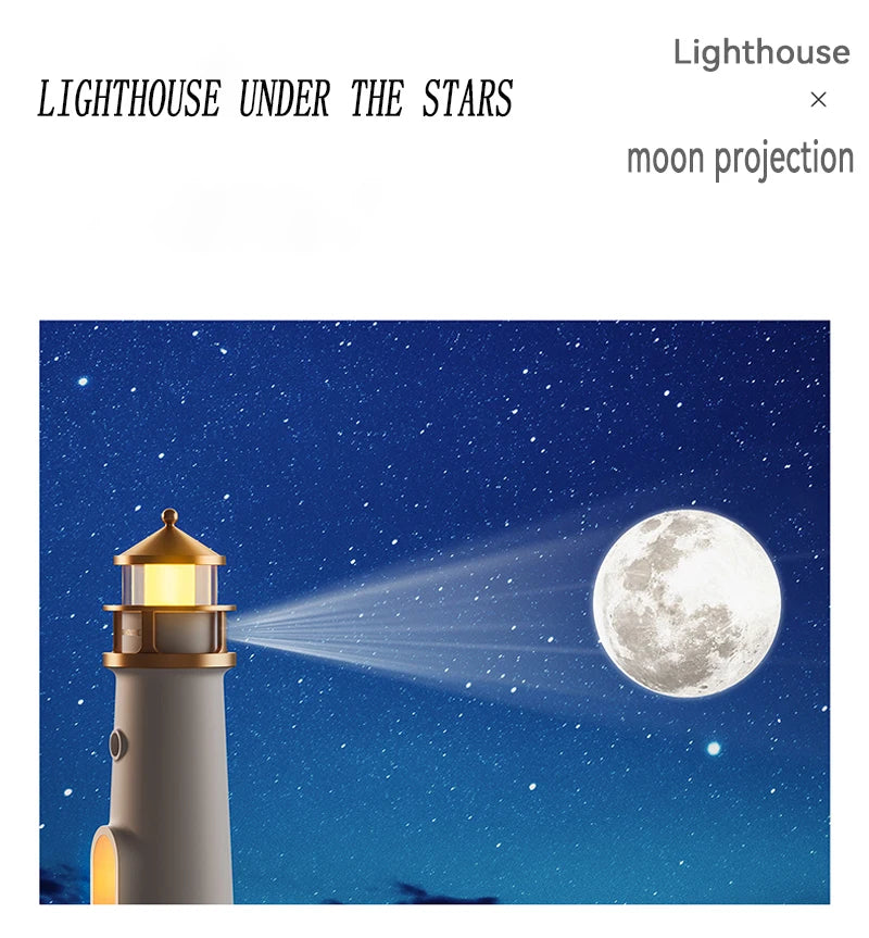 Lighthouse Moon Projector