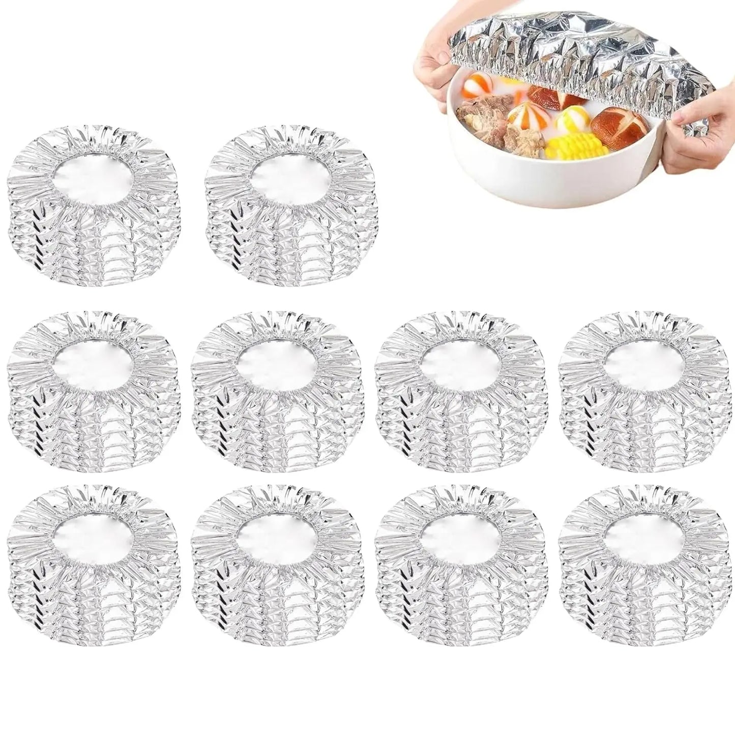 Reusable Aluminum Foil Food Covers