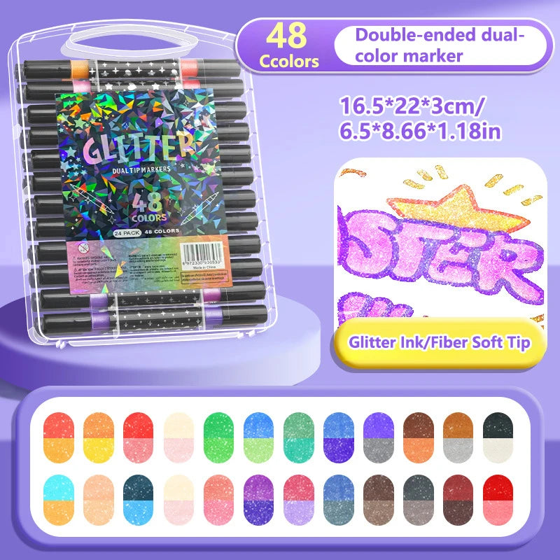 Glitter Outline Paint Markers