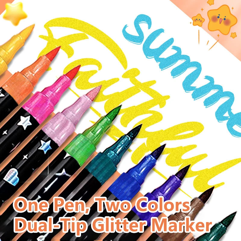 Glitter Outline Paint Markers