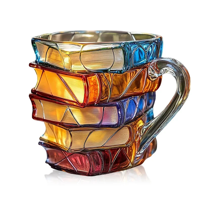 Painted Book Mug