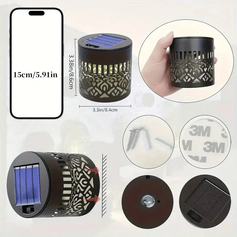Seven Color Changing Solar Wall Lamp