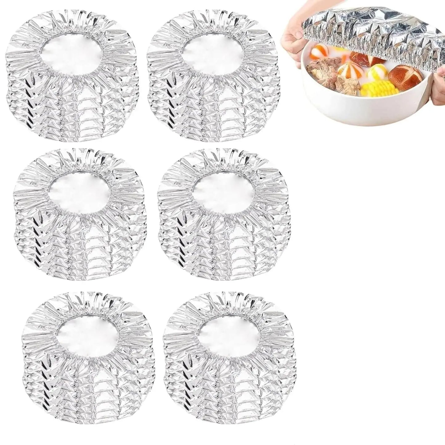 Reusable Aluminum Foil Food Covers
