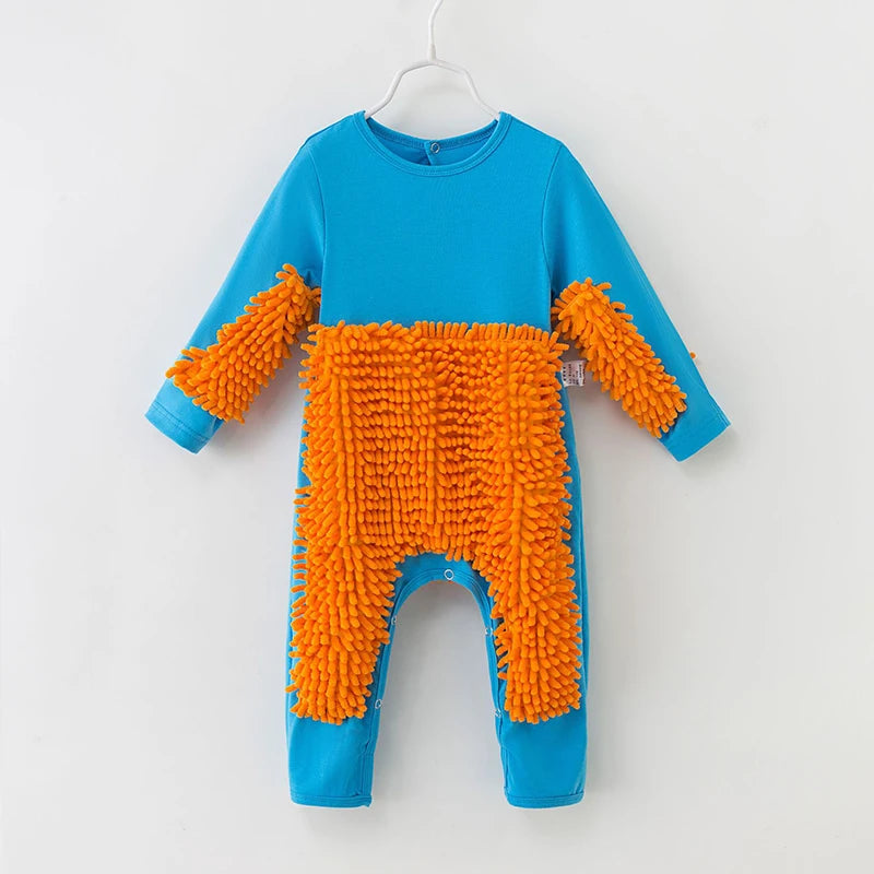 Mopster Baby Crawling Mopping Romper