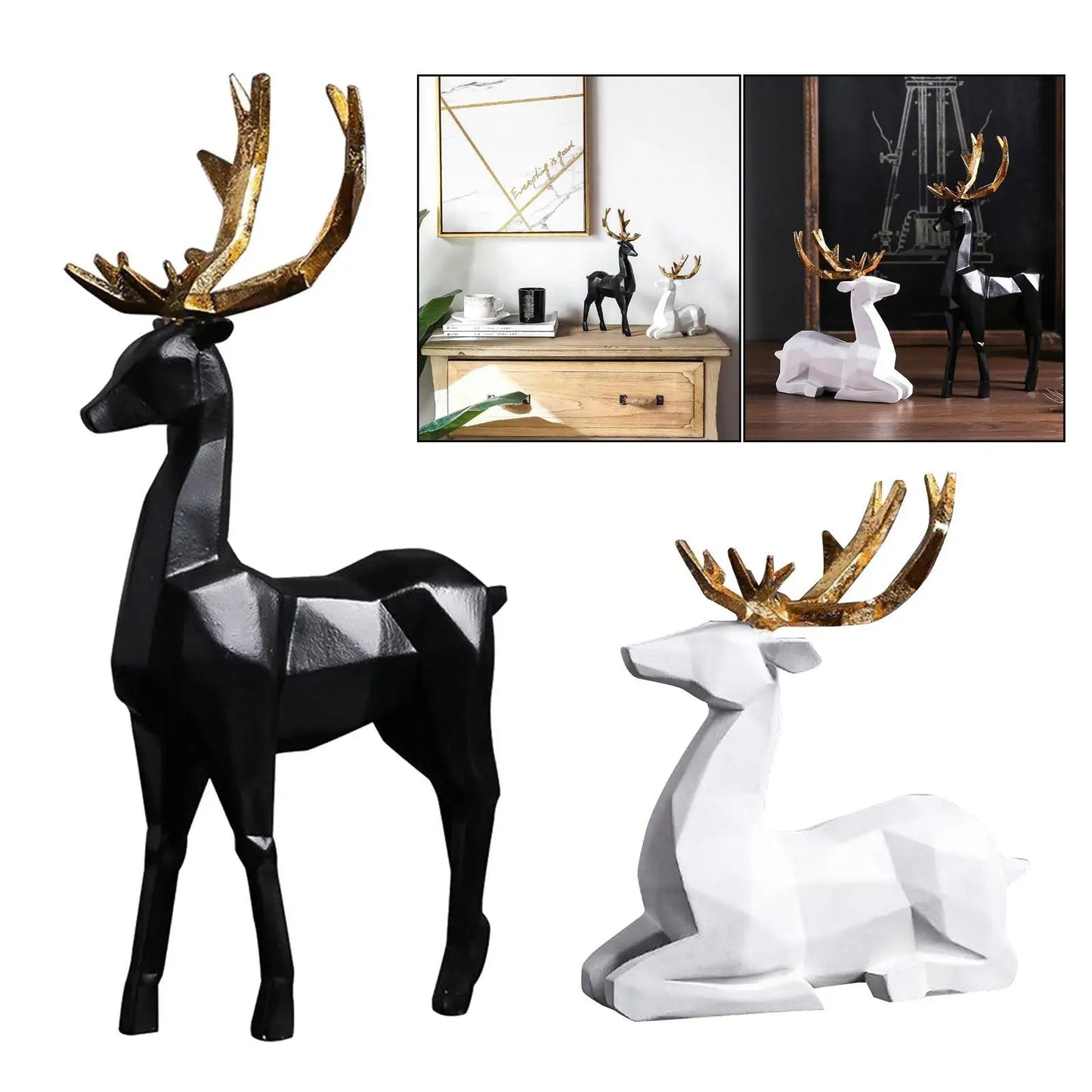 Elk Decor Statue Sculpture